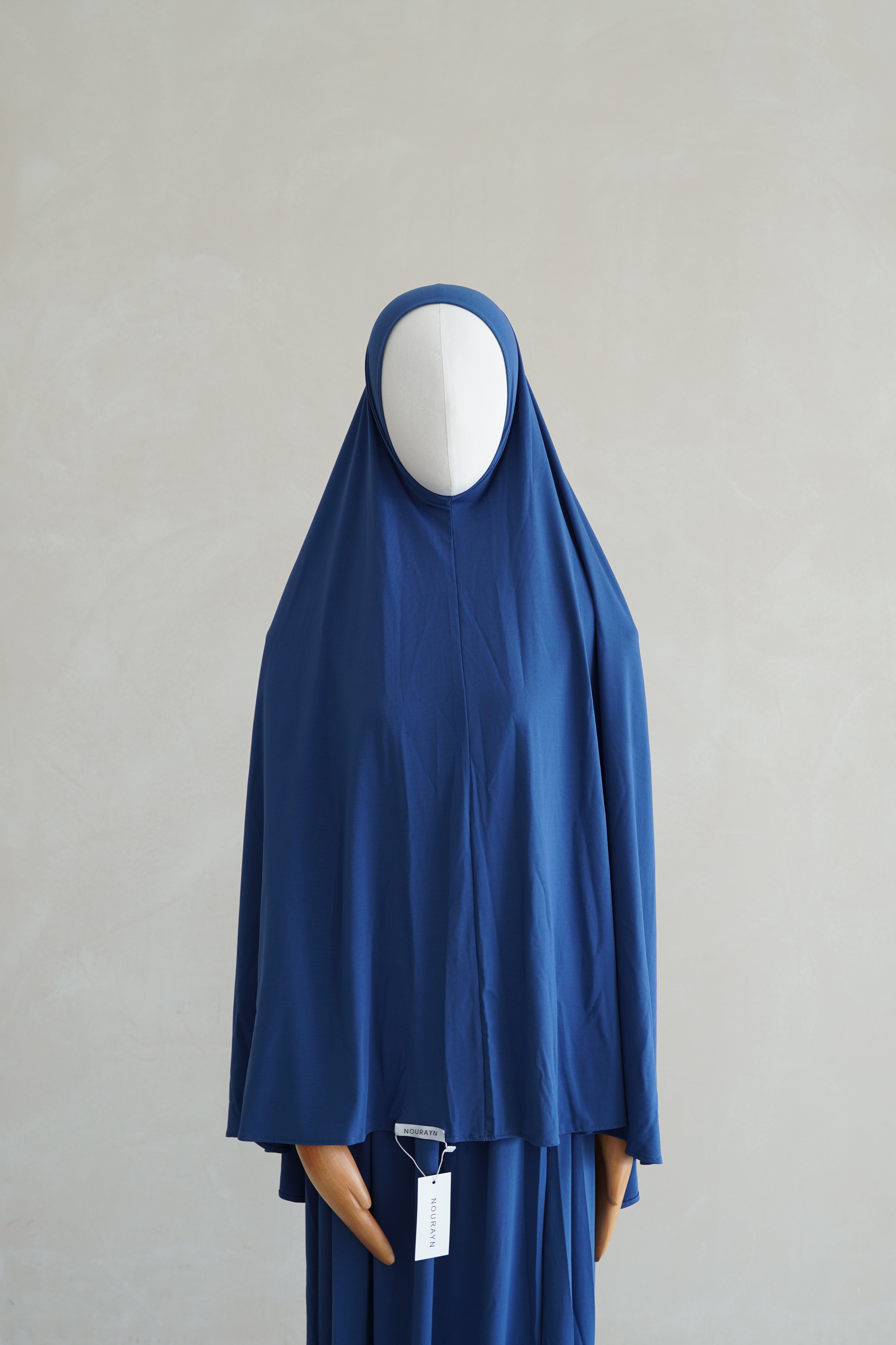 Premium Jersey Khimar Set - Sapphire