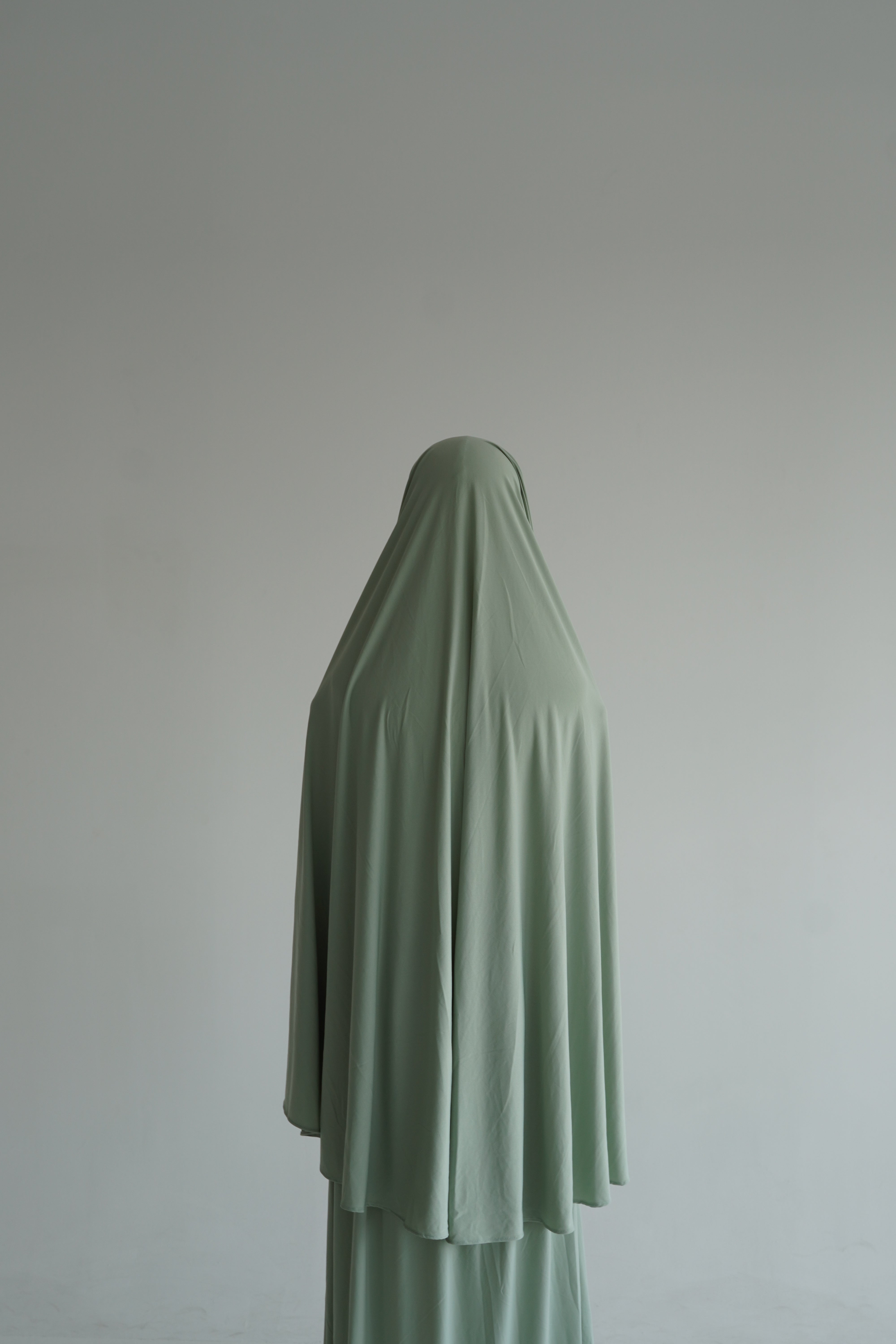 Premium Jersey Khimar Set - Matcha
