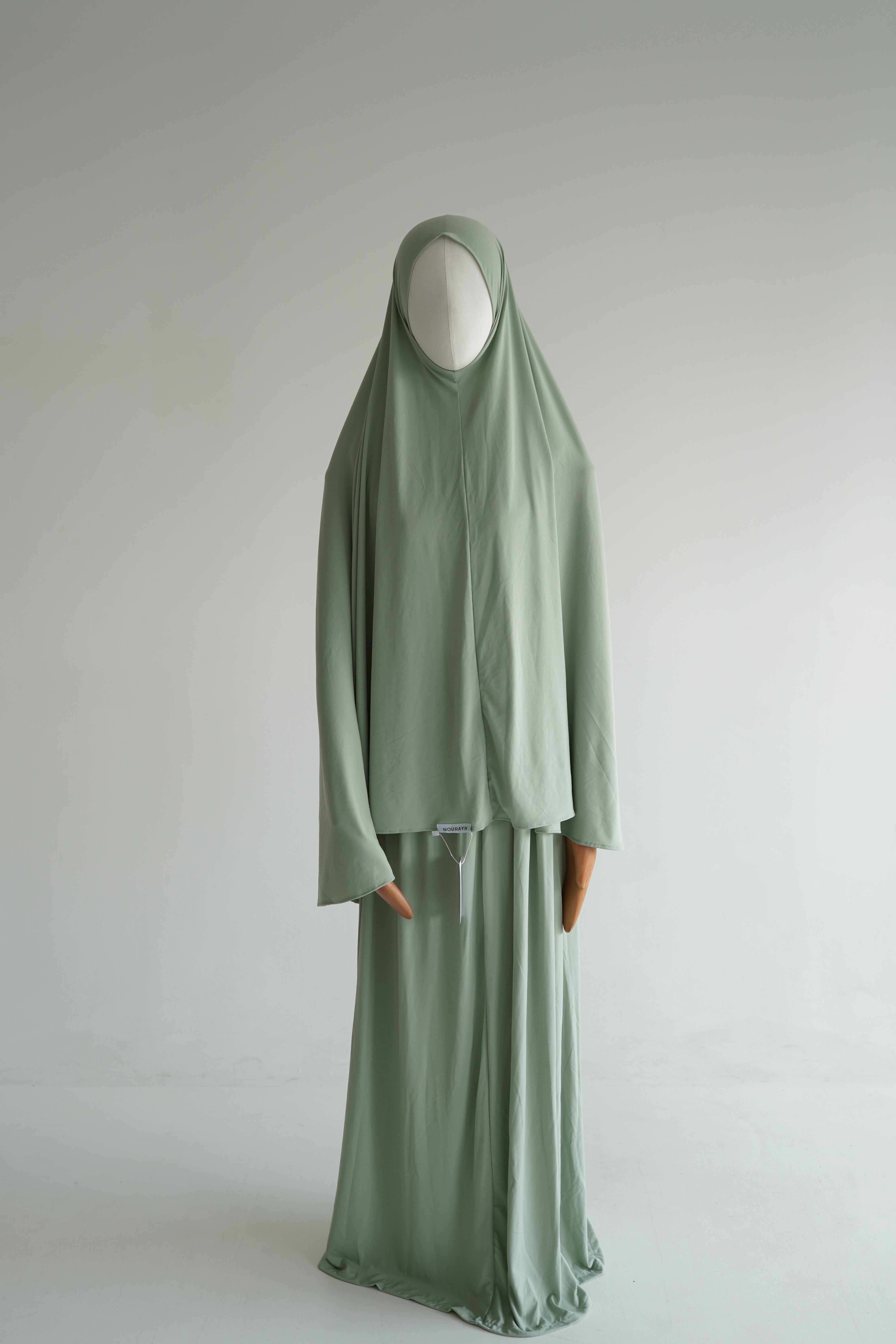 Premium Jersey Khimar Set - Matcha