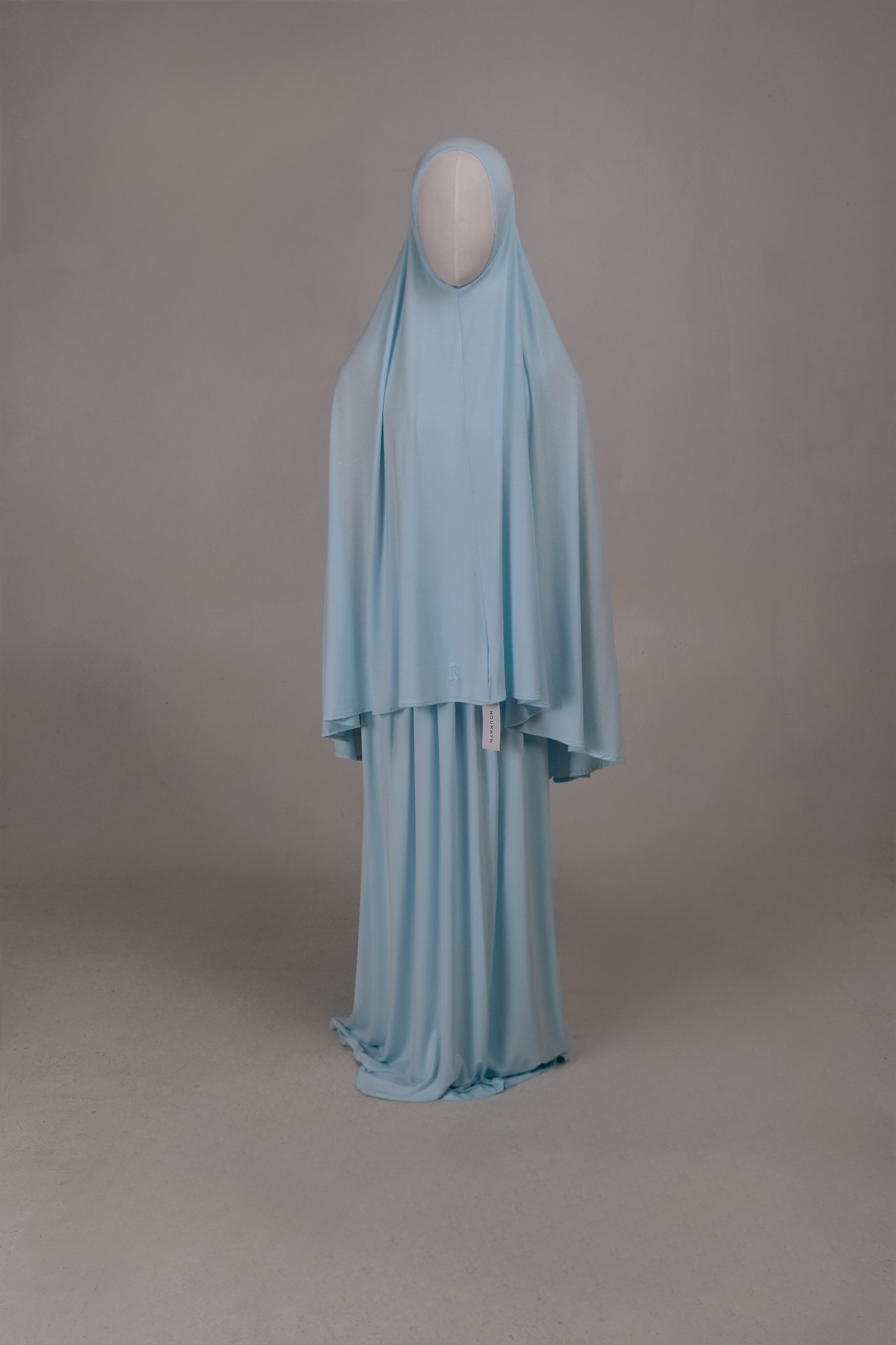 Bambo Jersey Khimar Set - Blue
