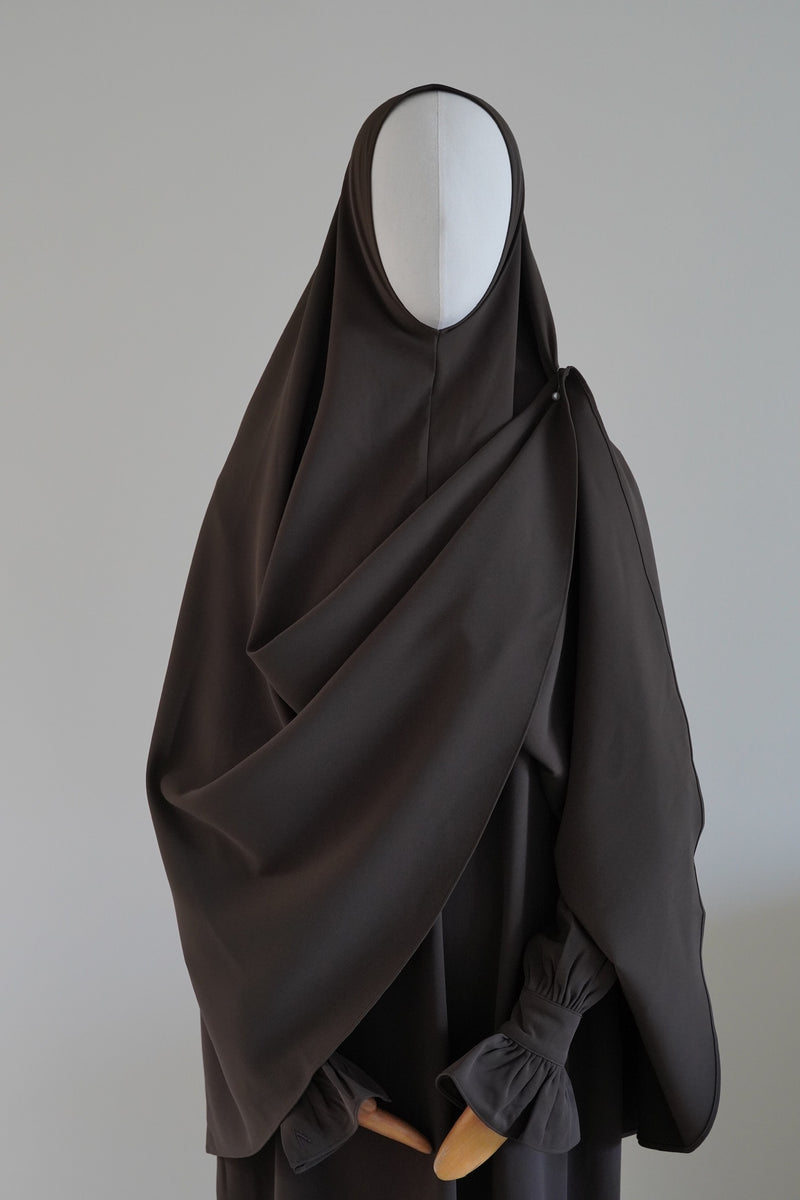 Summer Khimar Dark Chocolate