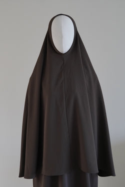 Summer Khimar Dark Chocolate