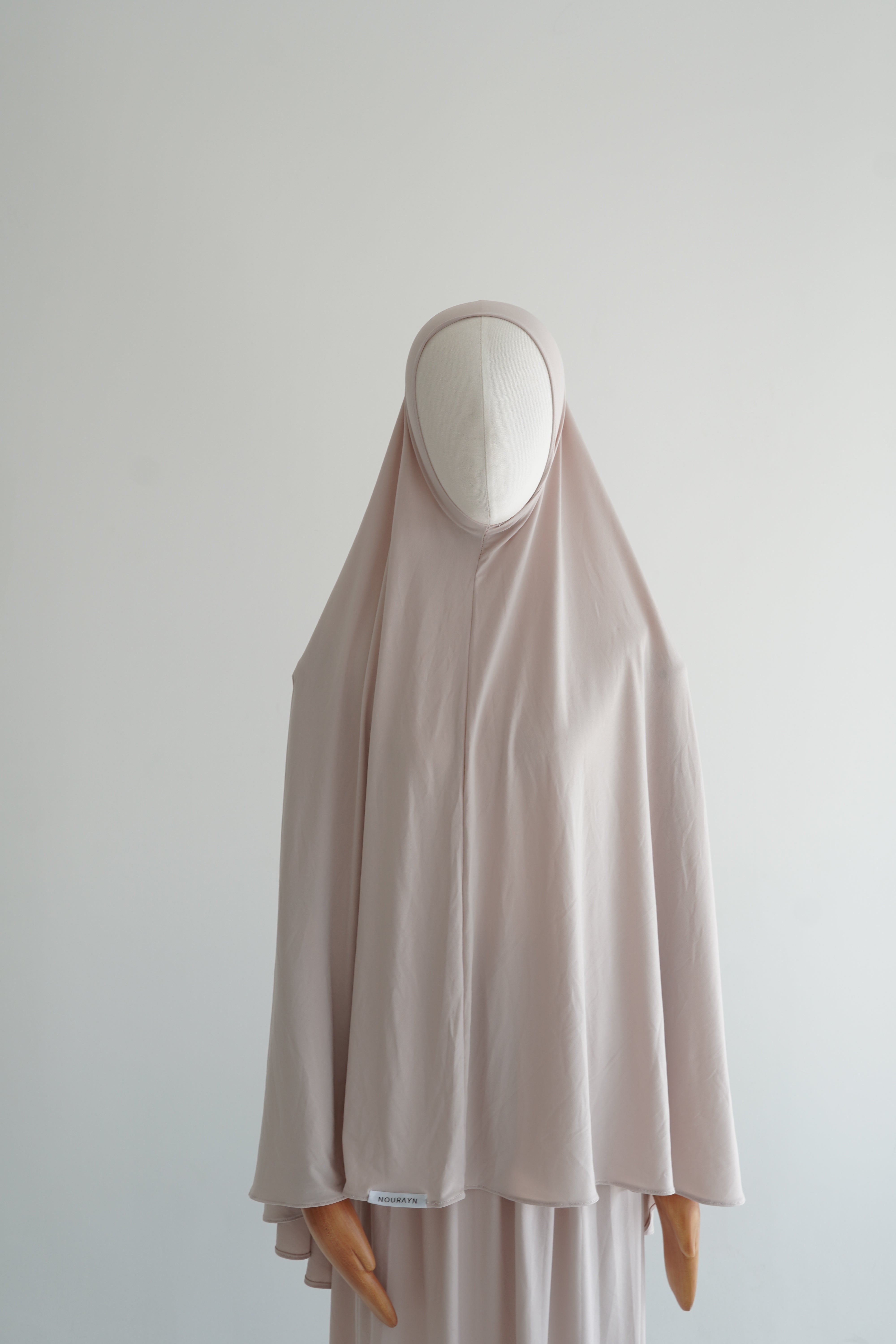 Premium Jersey Khimar Set - Pink Dust