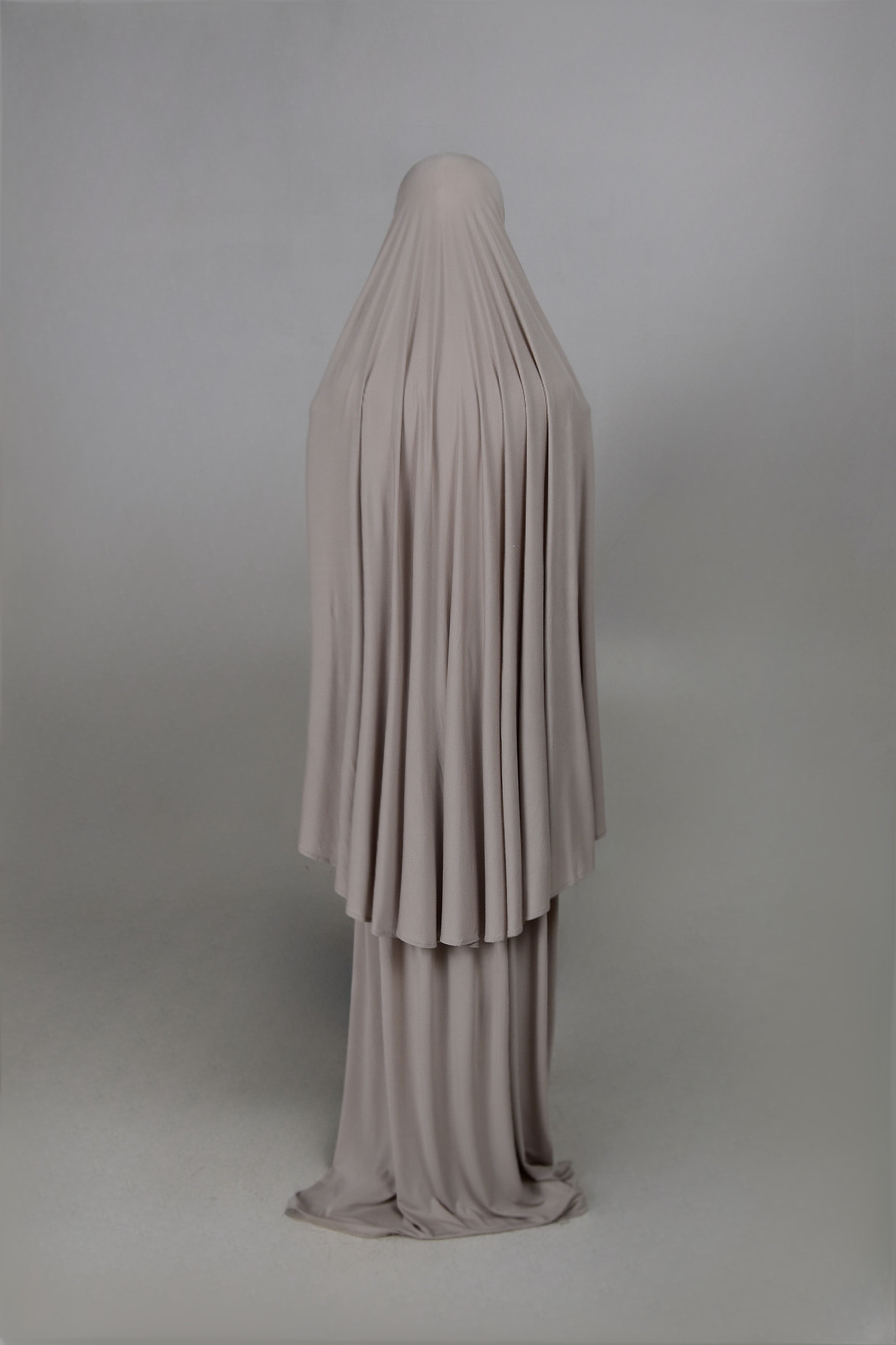 Bambo Jersey Khimar Set - Sandstone