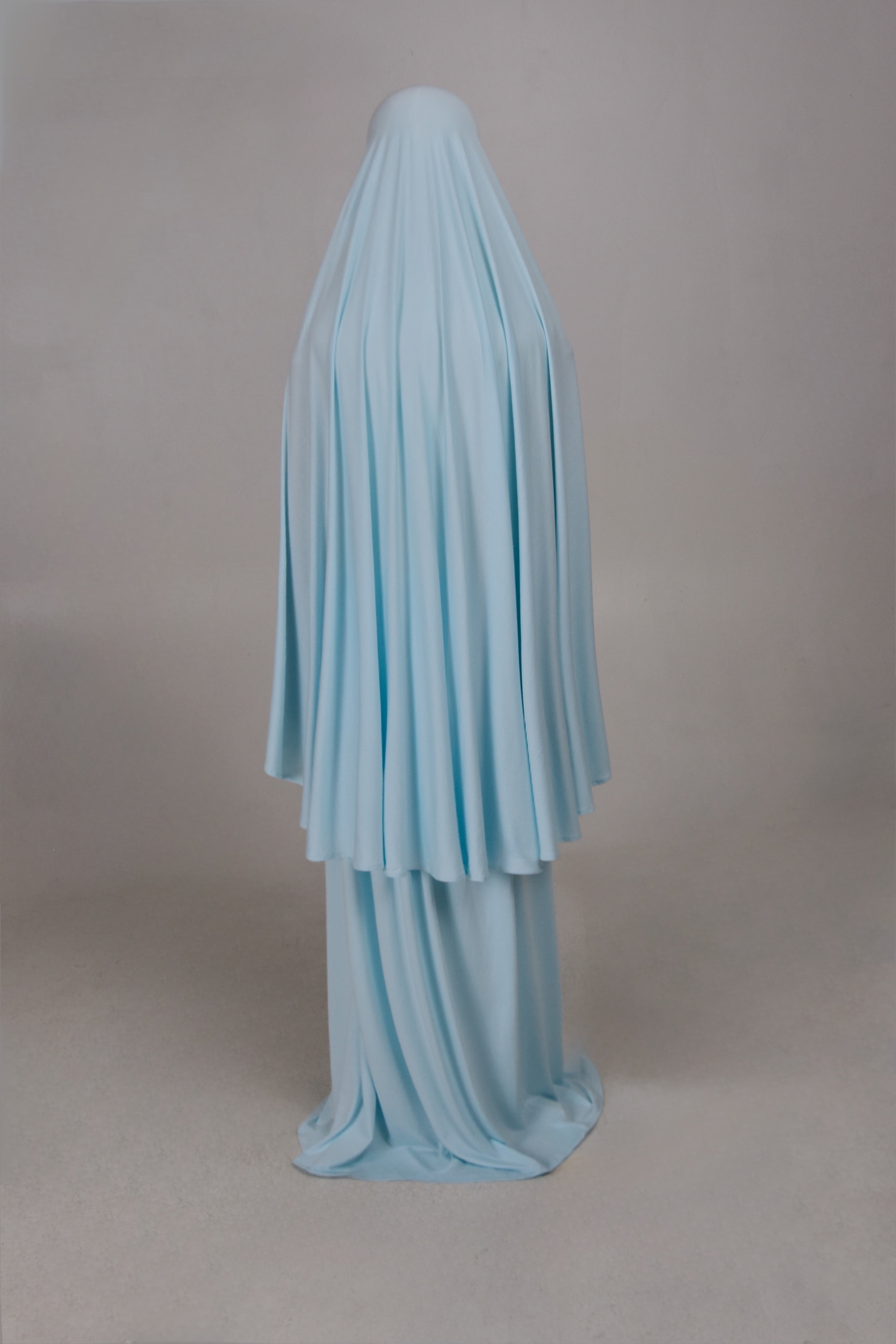 Bambo Jersey Khimar Set - Blue